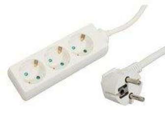 Jatkojohto 3 metriä 3-os.