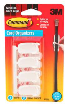 Johdonpidike Command medium 4 pidikettä