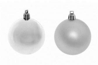 Joulupallo hopea 6cm