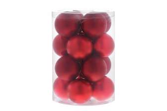 Joulupallo punainen 6cm