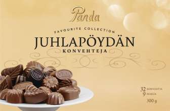 Juhlapöydän konvehteja Panda