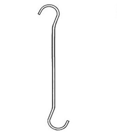 Julistekoukku 100 cm 10 koukkua
