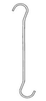 Julistekoukku 15 cm, 50 kpl