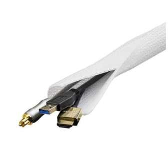 Kaapelisukka 3m valkoinen