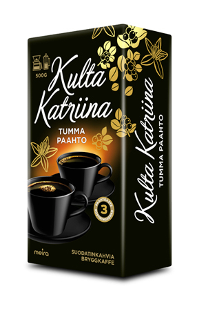 Kahvi Kulta Katriina 500g tumma paahto |10pkt/kelmu