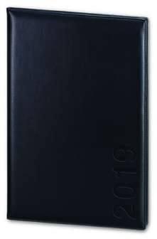 Kalenteri A4 Classic  musta keinonahka 2019