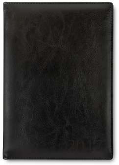 Kalenteri A5 Classic  2019 musta keinonahka sidottu