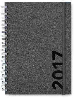 Kalenteri A5 Memory  EKO musta kartonki parikierre 2019