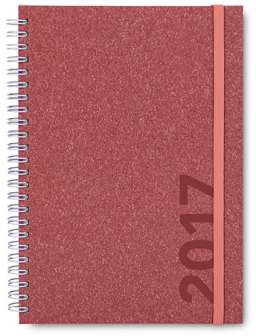 Kalenteri A5 Memory  EKO punainen kartonki parikierre