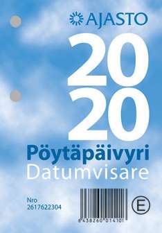Kalenteri  Pöytäpäivyri 2020, Ajasto