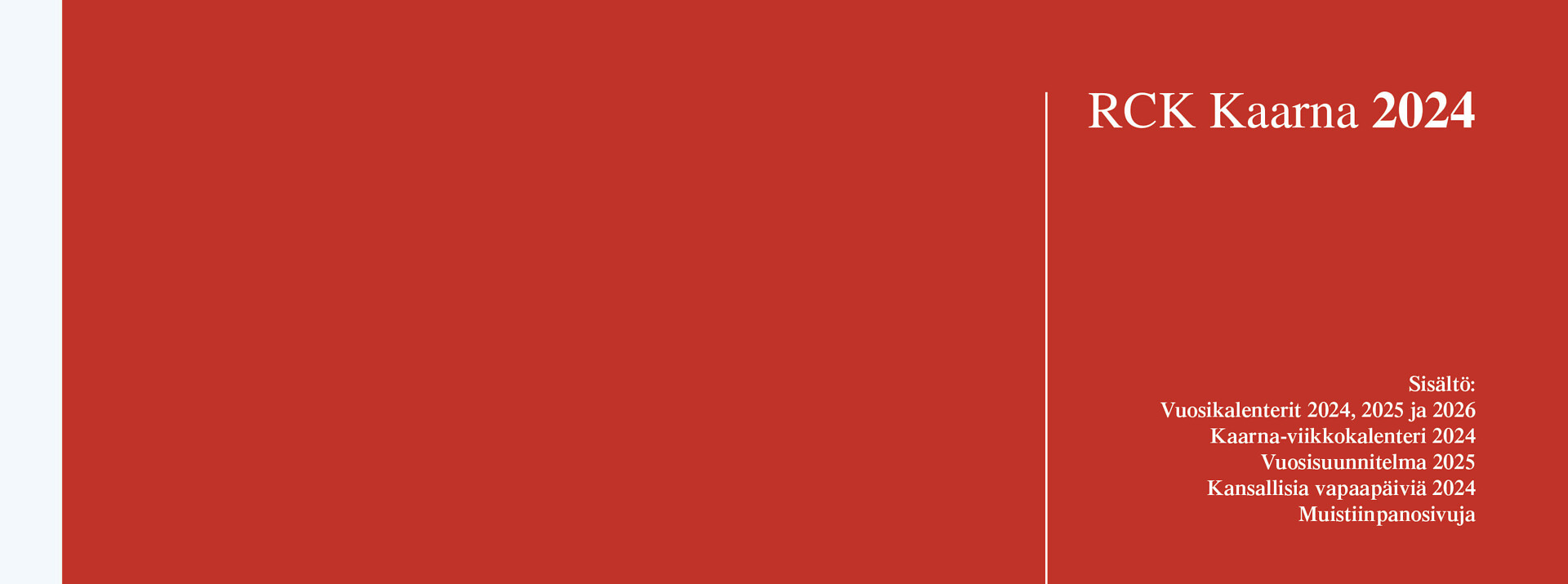 Kalenteri RCK Kaarna