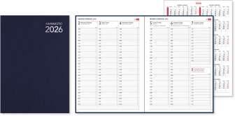 Aikamuistio ommeltu, sininen