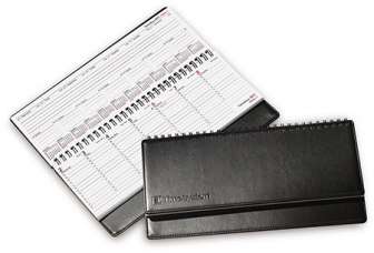 Kalenteri Viikko  2019 musta keinonahka parikierre