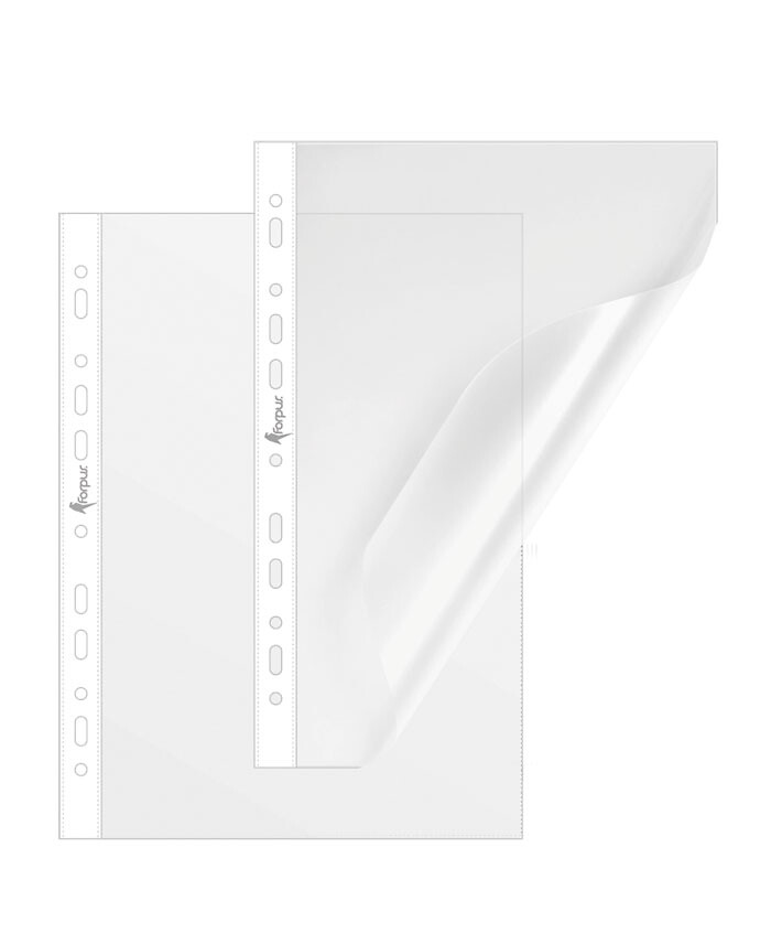 Kansiotasku A4 70mic ylhäältä auki