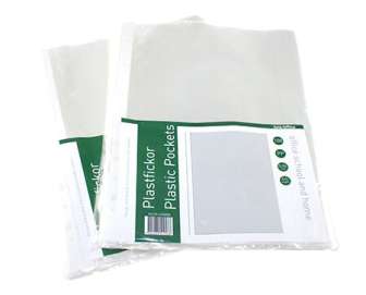 Kansiotasku A4/40mic ylhäältä auki