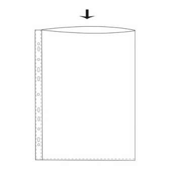 Kansiotasku A4/120mic ylhäältä auki