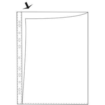 Kansiotasku A4/120mic 2-sivua auki