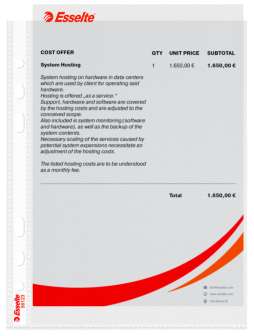 Kansiotasku A5/85mic ylhäältä auki