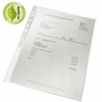 Kansiotasku Leitz Re:cycle A4 90mic 100% kierrätetty 100/pak