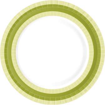 Kartonkilautanen matala BBQ vihreä 22cm 50kpl/pkt 5pkt/ltk