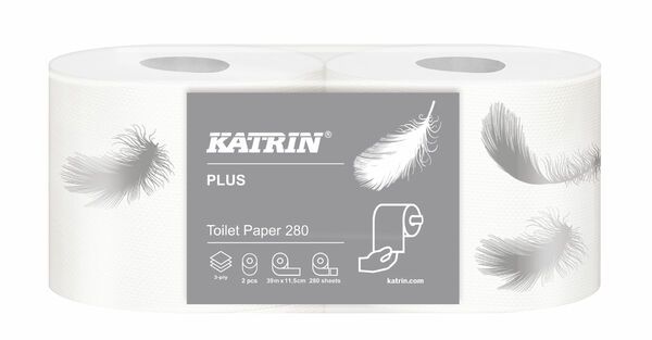 Katrin Toilet 280 WC-paperi Plus