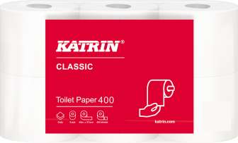 Katrin 400 wc-paperi valkoinen