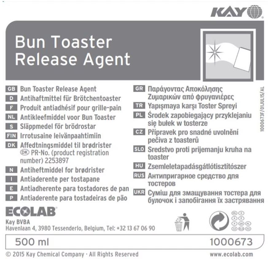 Kay Bun Toaster Release Agent