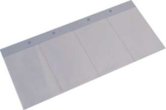 Käyntikorttitasku 115x250 mm kirkas 15 taskua/nippu