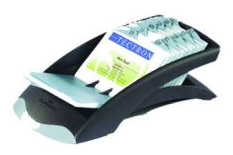 Käyntikorttiteline Durable Visifix desk 200 korttia musta