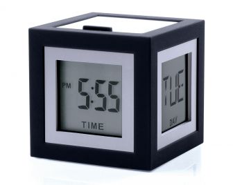 Kello Lexon Cubissimo musta pvm/lämpömittari