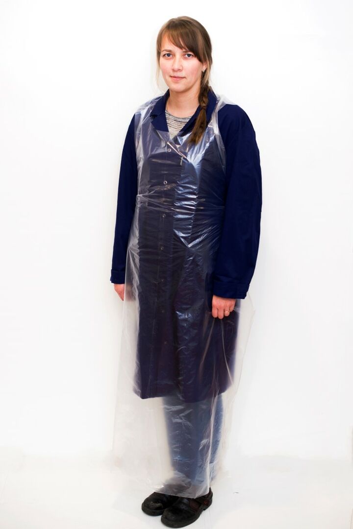 Kertakäyttöesiliina LPDE sininen