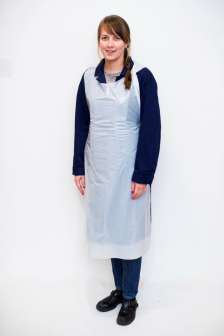 Kertakäyttöesiliina LPDE valkoinen