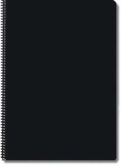 Kierrevihko A4/80 5kpl/kut musta muovik. 0,8mm