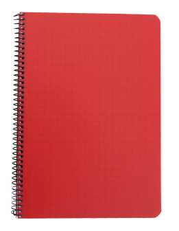 Kierrevihko A4/80 punainen muovikansi 