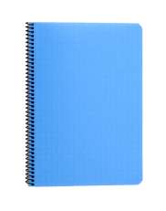 Kierrevihko A5/80 sininen muovikansi  