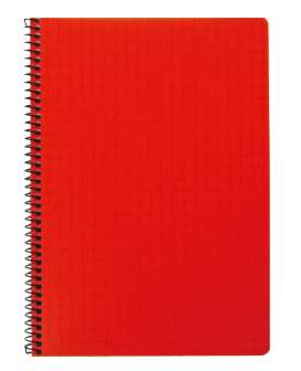 Kierrevihko A5/80 punainen muovikansi