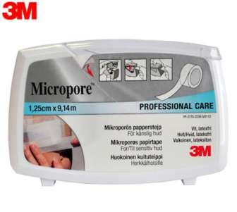 Kiinnelaastari Micropore 24 rll/ras 1,25cm x 9,14m