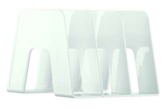 Han Sorter kirjateline muovia, kiiltävä valkoinen