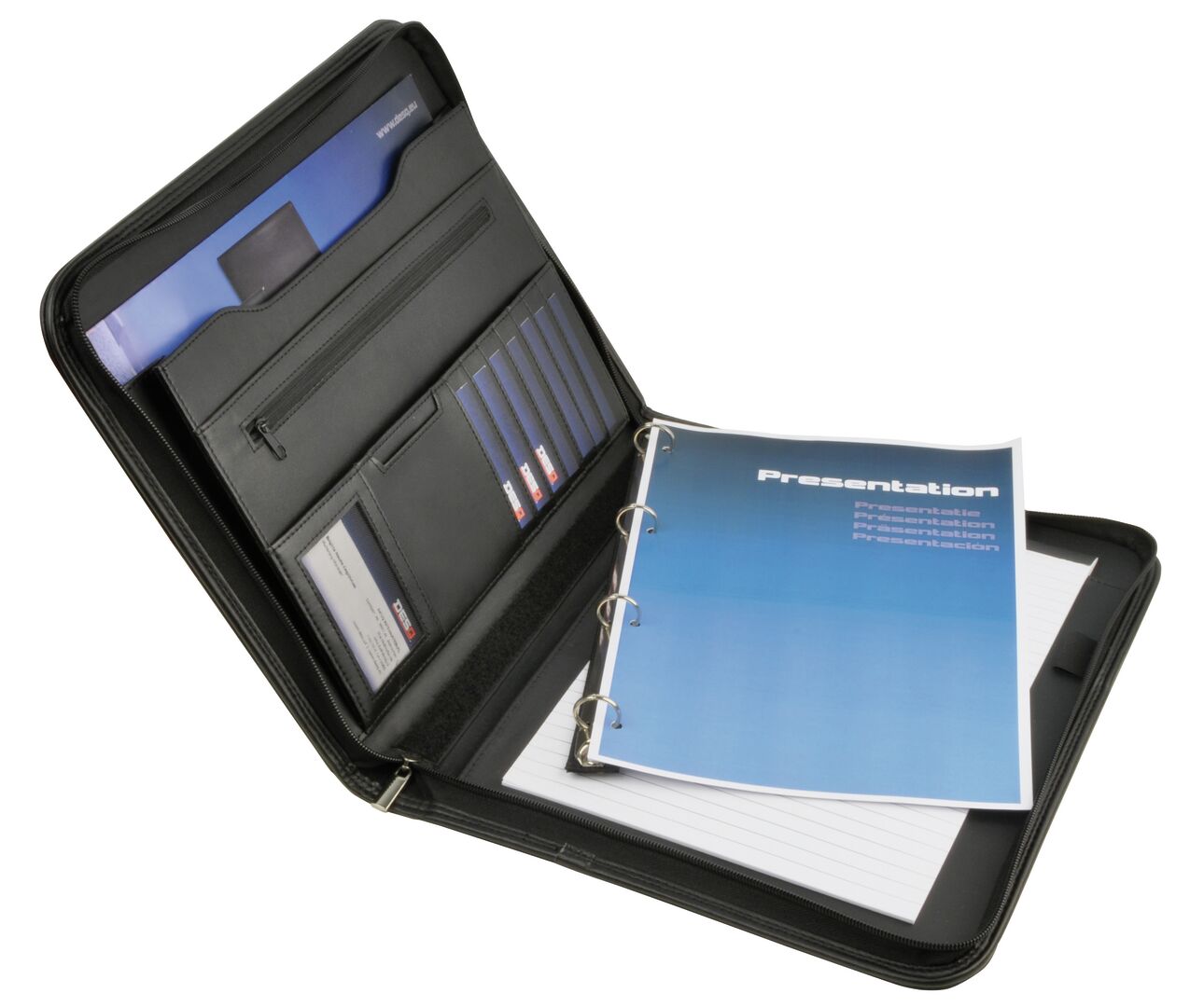 Kokouskansio Desq A4 musta