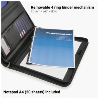 Kokouskansio Desq A4 musta