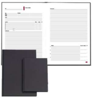 Kokousmuistiokirja A5 musta kartonki sidottu