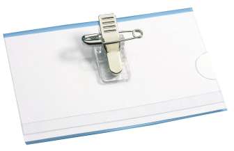 Nimikorttikotelo 56x92mm klipsi/neula