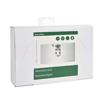 Nimikorttikotelo 91x57mm klipsi/neula
