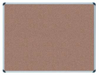 Ilmoitustaulu 600 x 450 mm Office Depot, reunat alumiinia Korkkitaulu