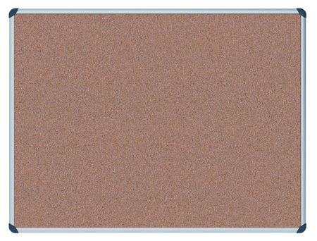 Ilmoitustaulu 900 x 1200 mm Office Depot, reunat alumiinia Korkkitaulu