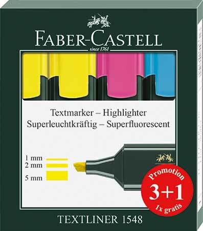 Faber-Castell korostuskynä 3 + 1 väriä