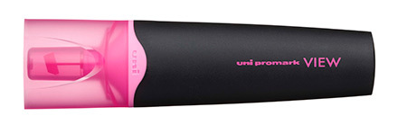 Korostuskynä uni-ball USP-200 Promark View pinkki