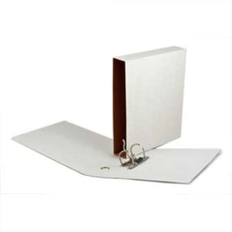 Kotelomappi A4 4cm pahvia PP valkoinen