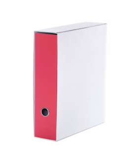 Kotelomappi A4 8cm pahvia PP punainen