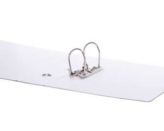 Kotelomappi A4 8cm pahvia PP valkoinen